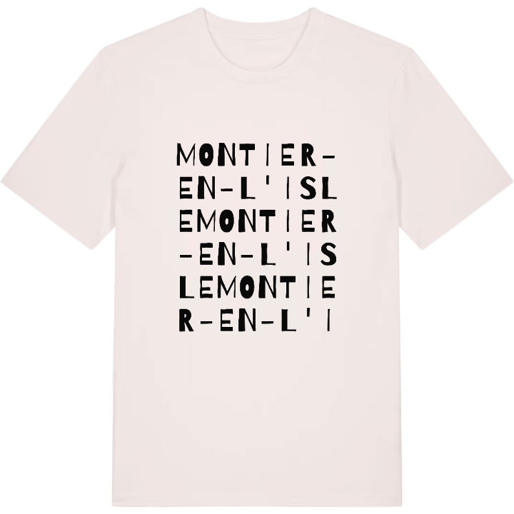 Montier-en-l'Isle ordlek t-shirt – t-shirt från PinShirt