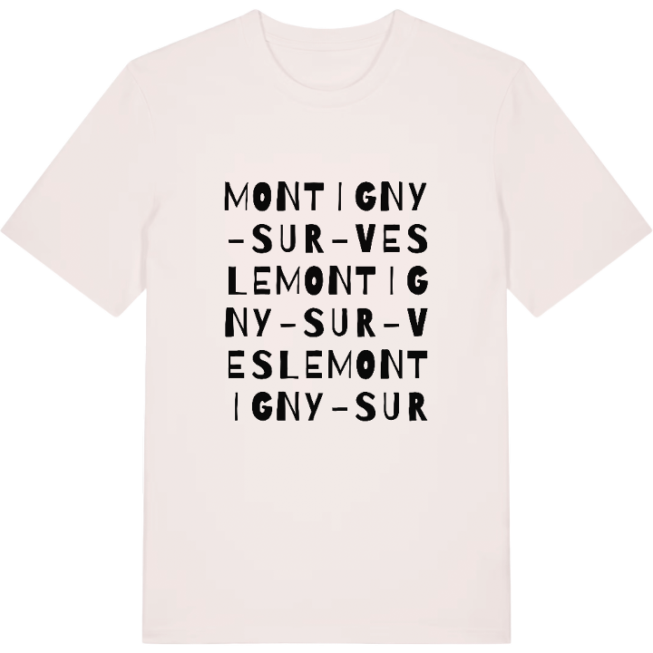 Montigny-sur-Vesle ordlek t-shirt – t-shirt från PinShirt