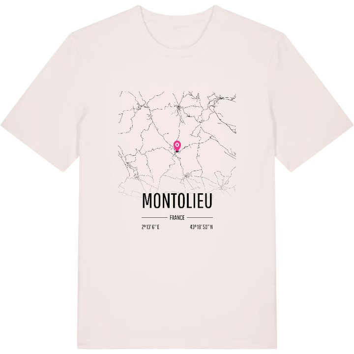 Montolieu karta t-shirt – t-shirt från PinShirt