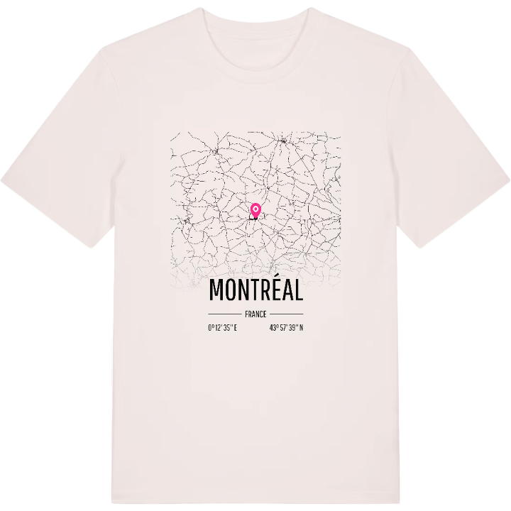Montréal karta t-shirt – t-shirt från PinShirt