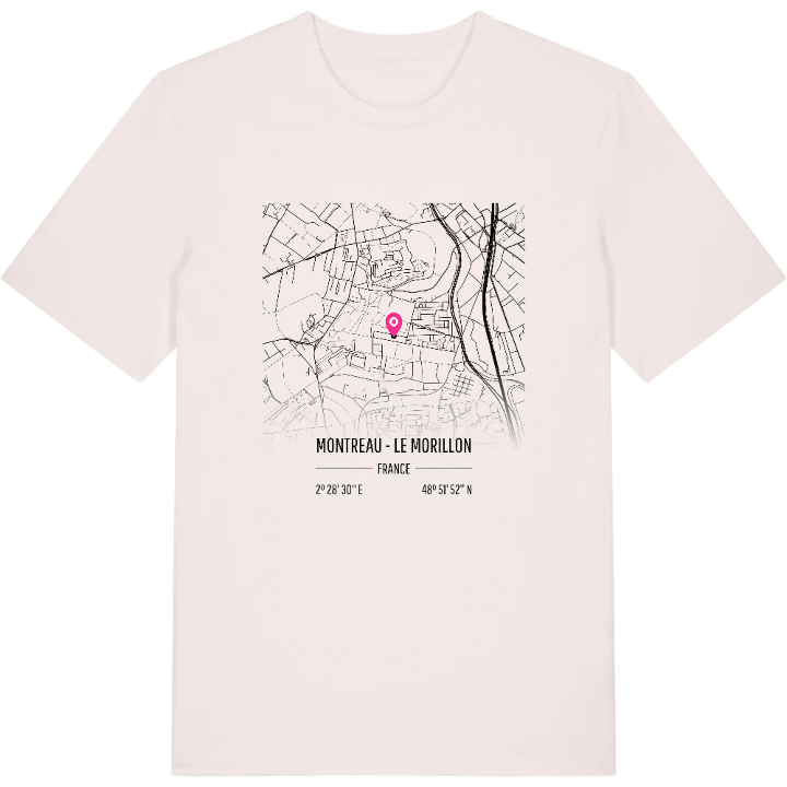 Montreau - Le Morillon karta t-shirt – t-shirt från PinShirt