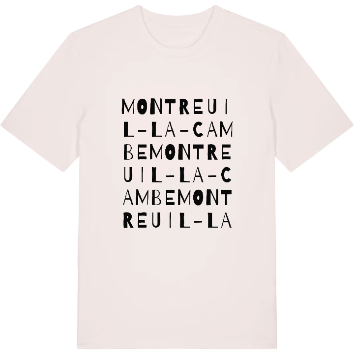 Montreuil-la-Cambe ordlek t-shirt – t-shirt från PinShirt