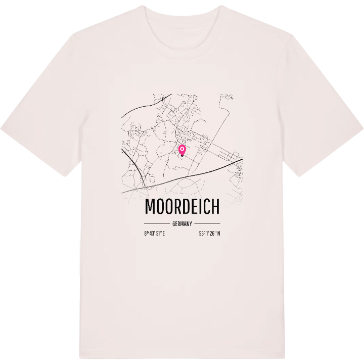 Moordeich karta t-shirt – t-shirt från PinShirt