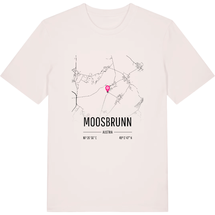 Moosbrunn karta t-shirt – t-shirt från PinShirt