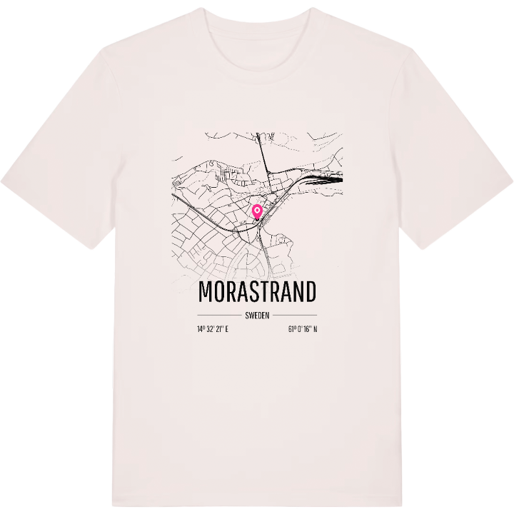 Morastrand karta t-shirt – t-shirt från PinShirt