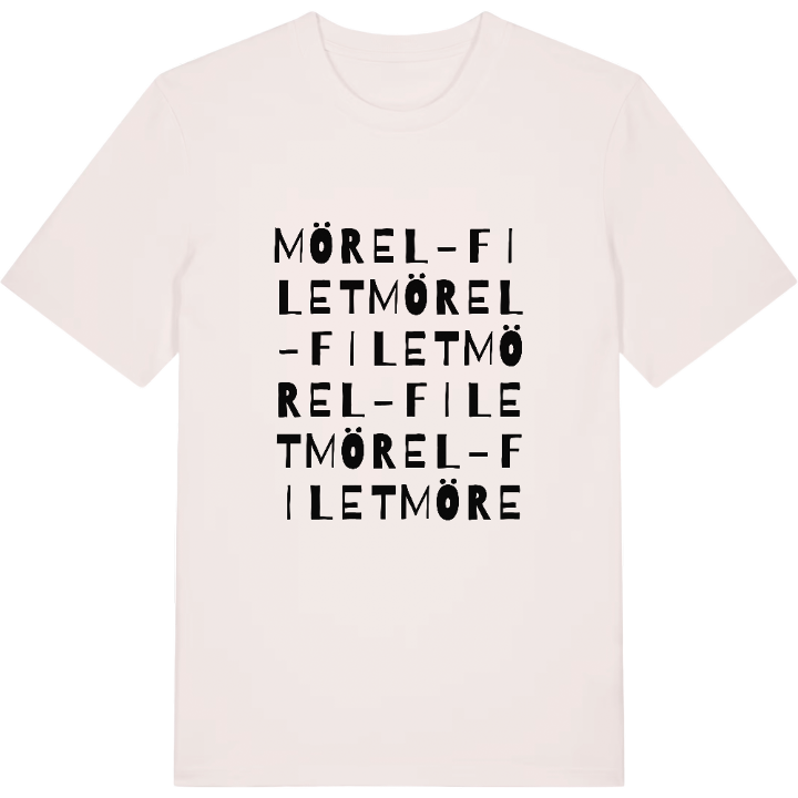 Mörel-Filet ordlek t-shirt – t-shirt från PinShirt