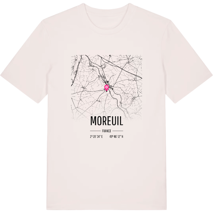 Moreuil karta t-shirt – t-shirt från PinShirt