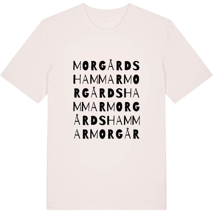 Morgårdshammar ordlek t-shirt – t-shirt från PinShirt