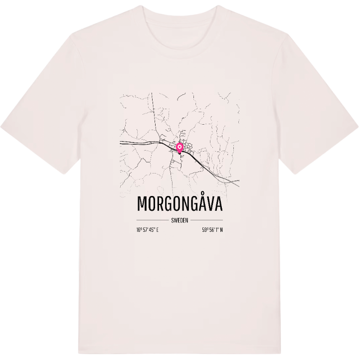 Morgongåva karta t-shirt – t-shirt från PinShirt