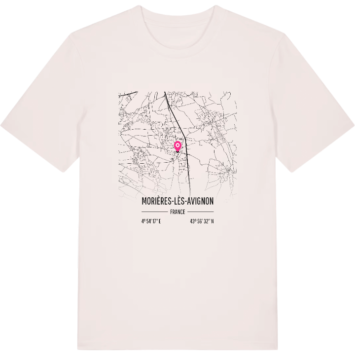 Morières-lès-Avignon karta t-shirt – t-shirt från PinShirt