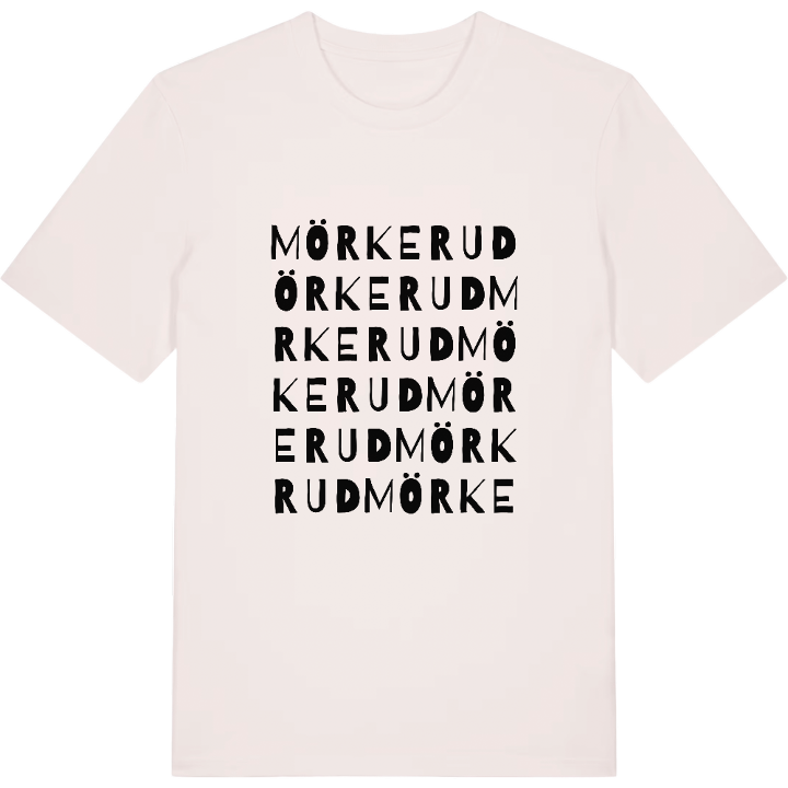 Mörkerud ordlek t-shirt – t-shirt från PinShirt