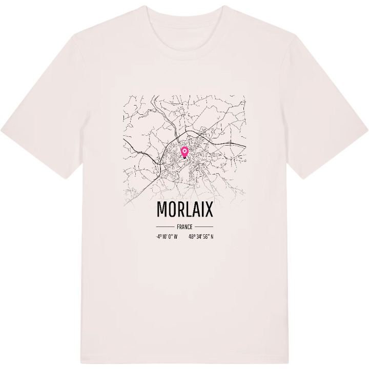 Morlaix karta t-shirt – t-shirt från PinShirt