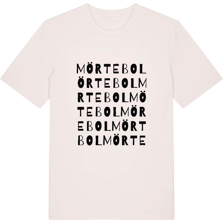 Mörtebol ordlek t-shirt – t-shirt från PinShirt