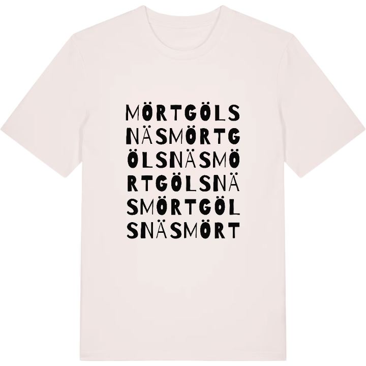 Mörtgölsnäs ordlek t-shirt – t-shirt från PinShirt