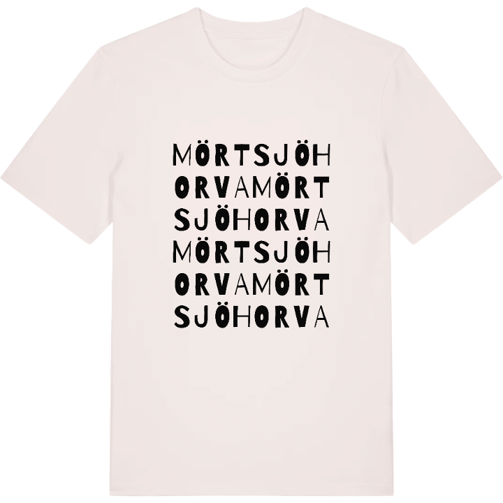 Mörtsjöhorva ordlek t-shirt – t-shirt från PinShirt