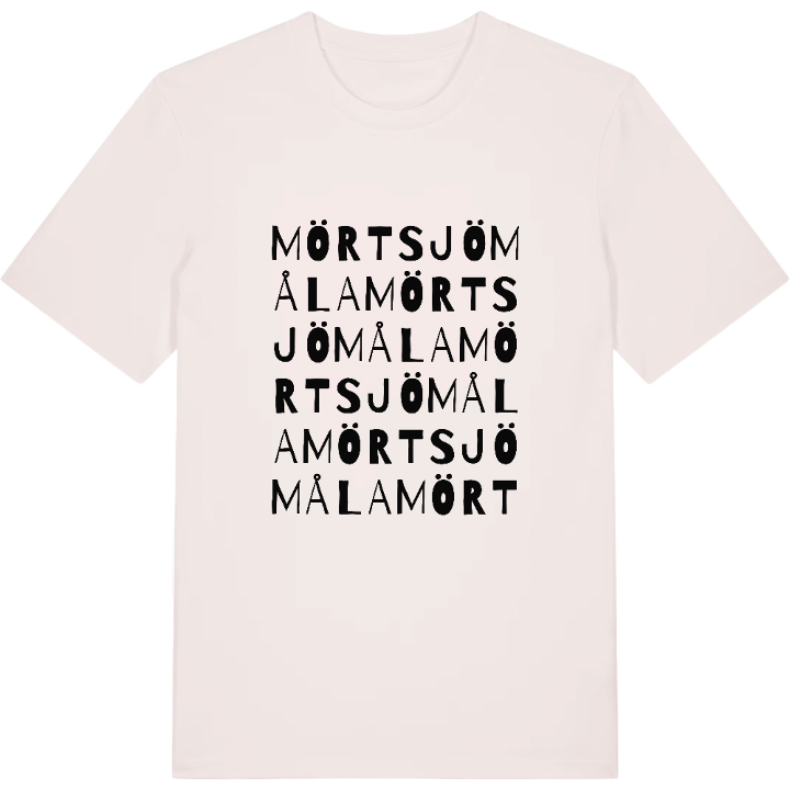 Mörtsjömåla ordlek t-shirt – t-shirt från PinShirt