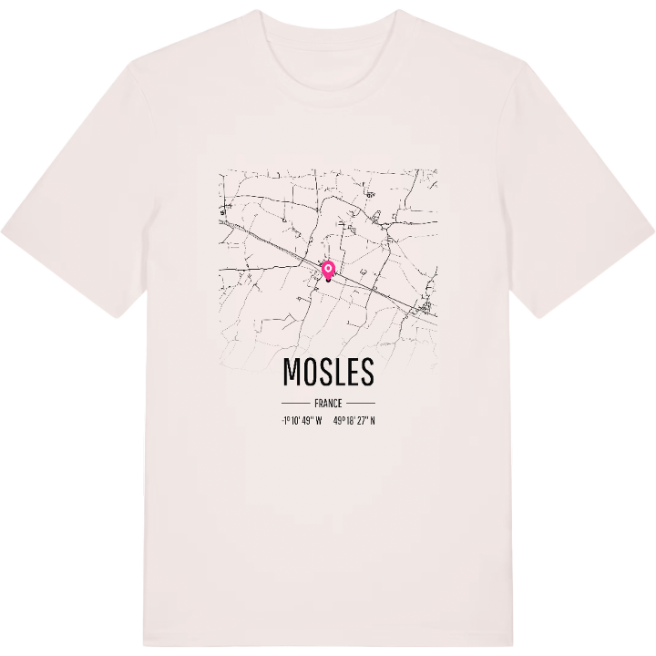 Mosles karta t-shirt – t-shirt från PinShirt