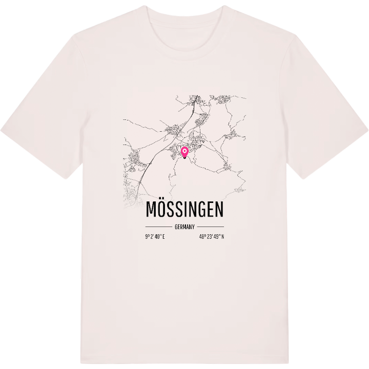 Mössingen karta t-shirt – t-shirt från PinShirt
