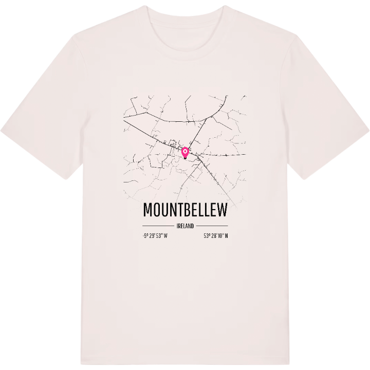 Mountbellew karta t-shirt – t-shirt från PinShirt