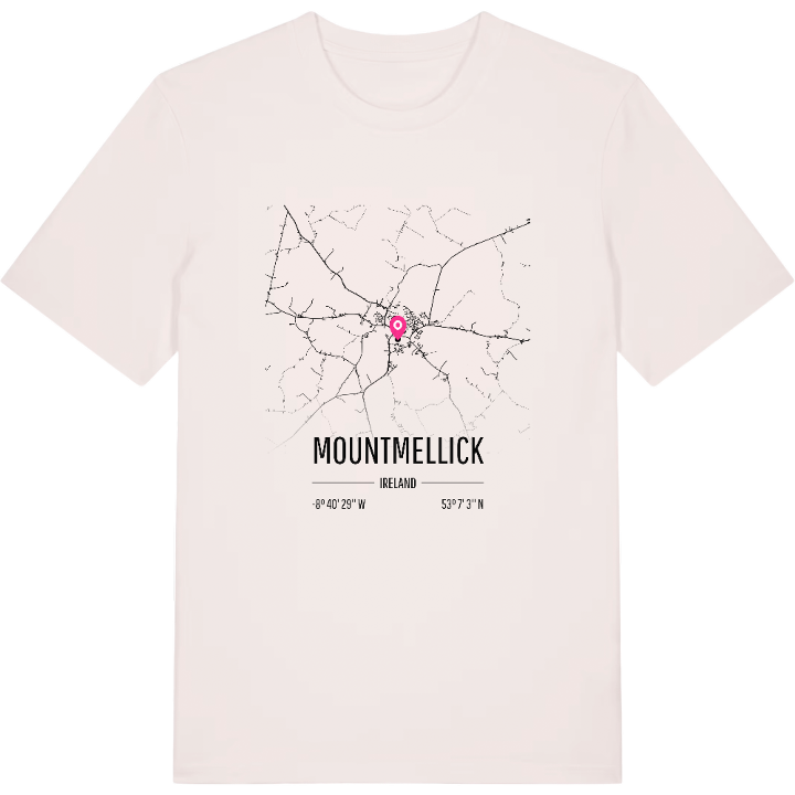 Mountmellick karta t-shirt – t-shirt från PinShirt