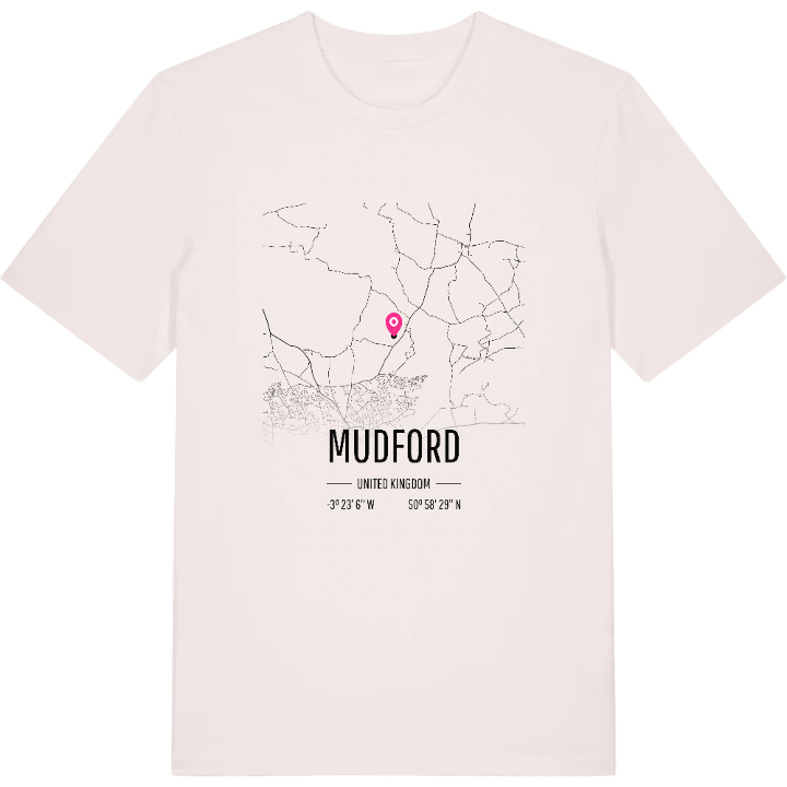 Mudford karta t-shirt – t-shirt från PinShirt