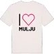 Jag älskar Mulju t-shirt stort tryck