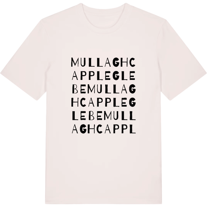 Mullaghcapple Glebe ordlek t-shirt – t-shirt från PinShirt