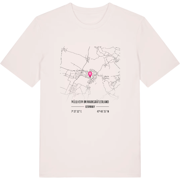 Müllheim im Markgräflerland karta t-shirt – t-shirt från PinShirt