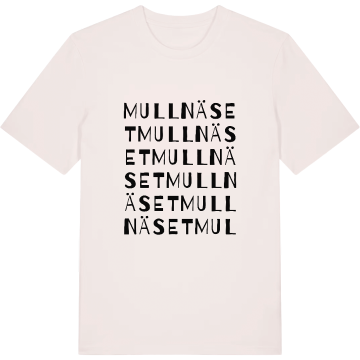 Mullnäset ordlek t-shirt – t-shirt från PinShirt