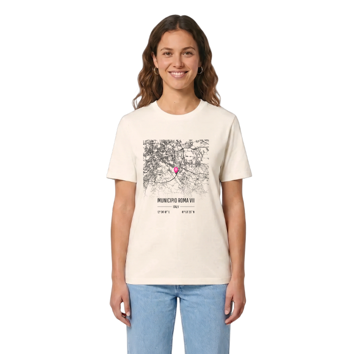 Municipio Roma VII karta t-shirt – t-shirt från PinShirt