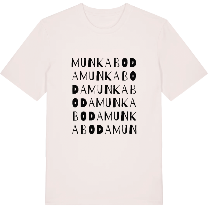 Munkaboda ordlek t-shirt – t-shirt från PinShirt