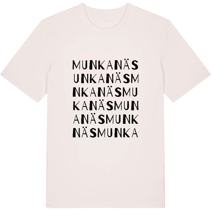 Munkanäs ordlek t-shirt – t-shirt från PinShirt