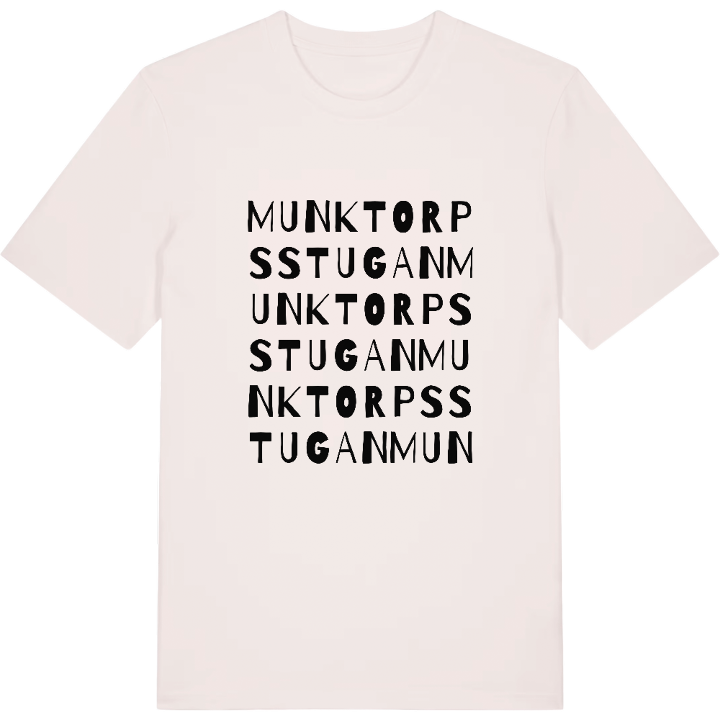 Munktorpsstugan ordlek t-shirt – t-shirt från PinShirt