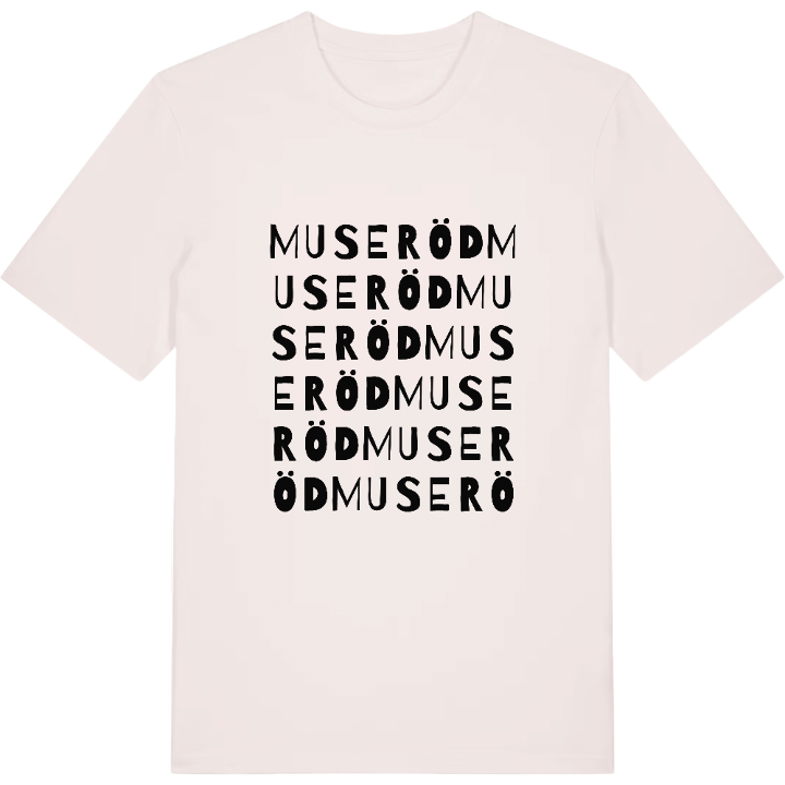 Museröd ordlek t-shirt – t-shirt från PinShirt