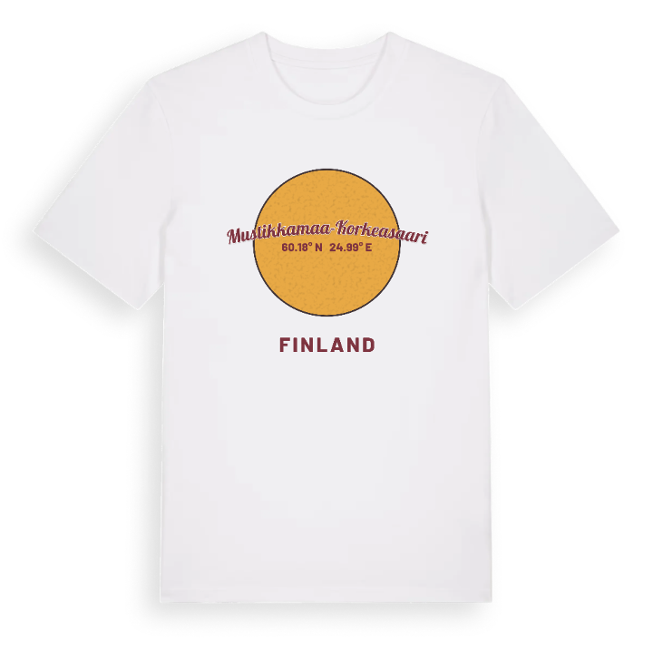 Mustikkamaa-Korkeasaari cirkel t-shirt – t-shirt från PinShirt