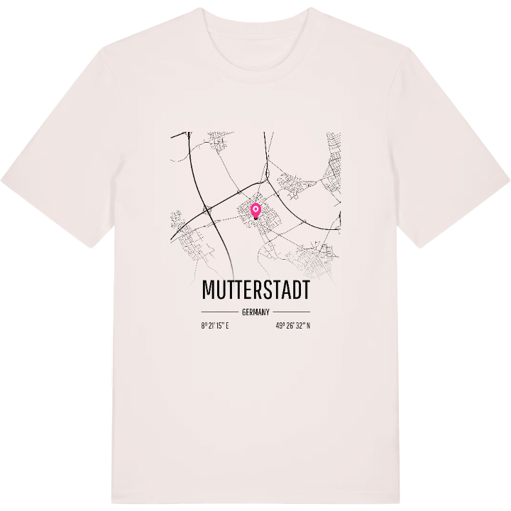 Mutterstadt karta t-shirt – t-shirt från PinShirt