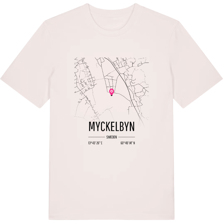 Myckelbyn karta t-shirt – t-shirt från PinShirt