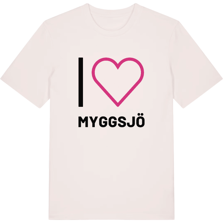 Jag älskar Myggsjö t-shirt stort tryck – t-shirt från PinShirt