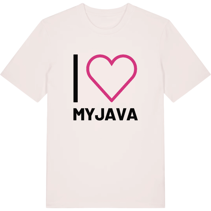 Jag älskar Myjava t-shirt stort tryck – t-shirt från PinShirt