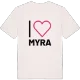 Jag älskar Myra t-shirt stort tryck