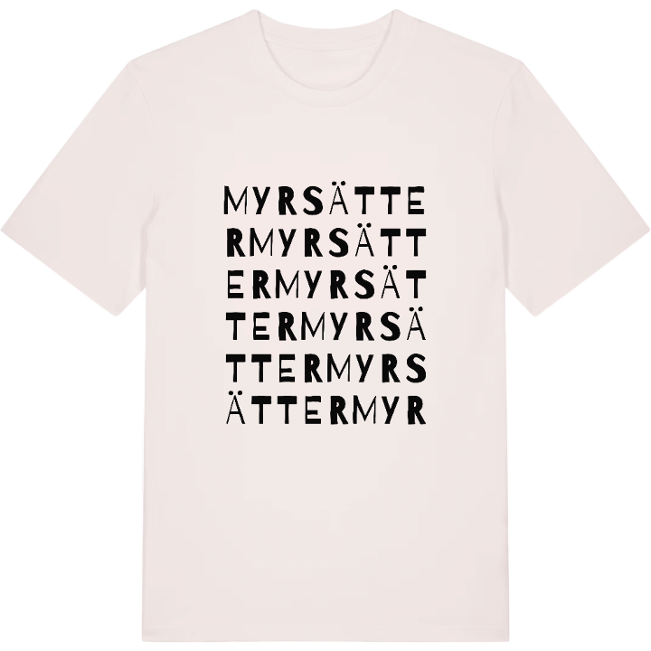 Myrsätter ordlek t-shirt – t-shirt från PinShirt