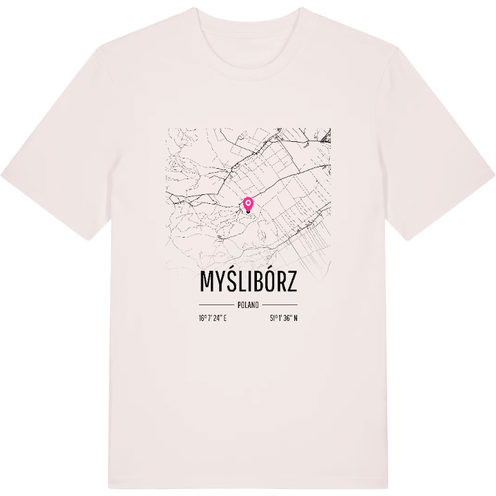 Myślibórz karta t-shirt – t-shirt från PinShirt