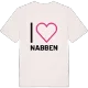 Jag älskar Nabben t-shirt stort tryck