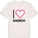 Jag älskar Nabben t-shirt stort tryck