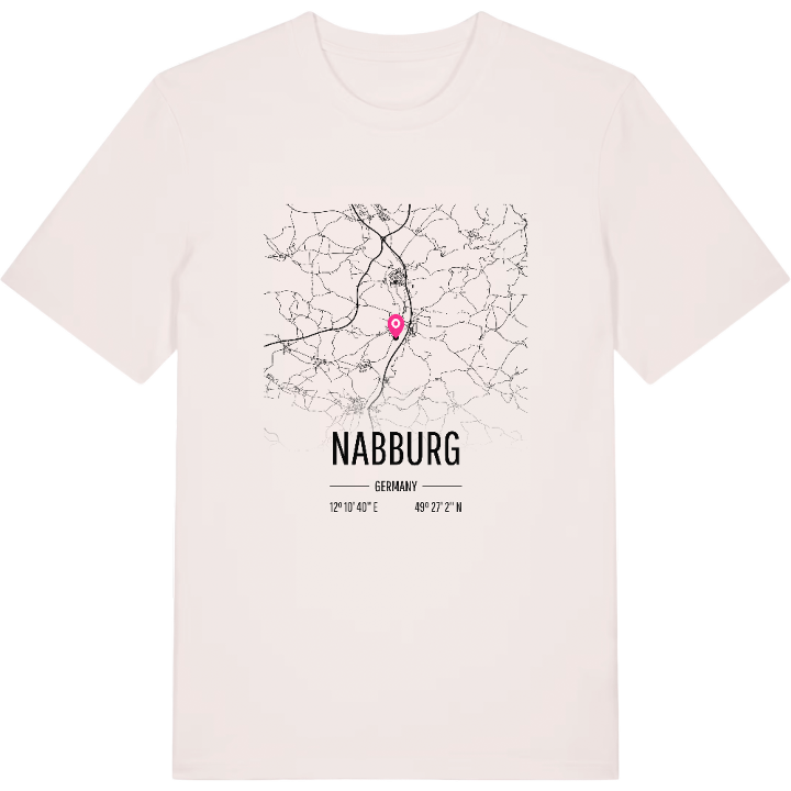 Nabburg karta t-shirt – t-shirt från PinShirt