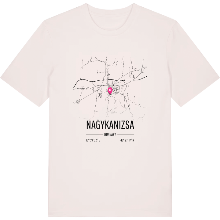 Nagykanizsa karta t-shirt – t-shirt från PinShirt