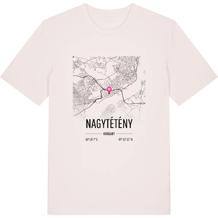 Nagytétény karta t-shirt – t-shirt från PinShirt