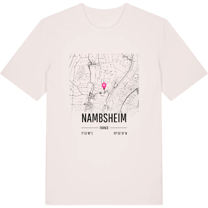 Nambsheim karta t-shirt – t-shirt från PinShirt