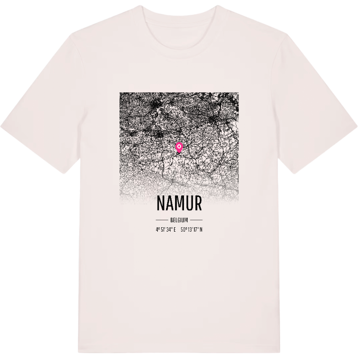 Namur karta t-shirt – t-shirt från PinShirt