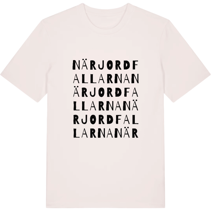 När Jordfallarna ordlek t-shirt – t-shirt från PinShirt
